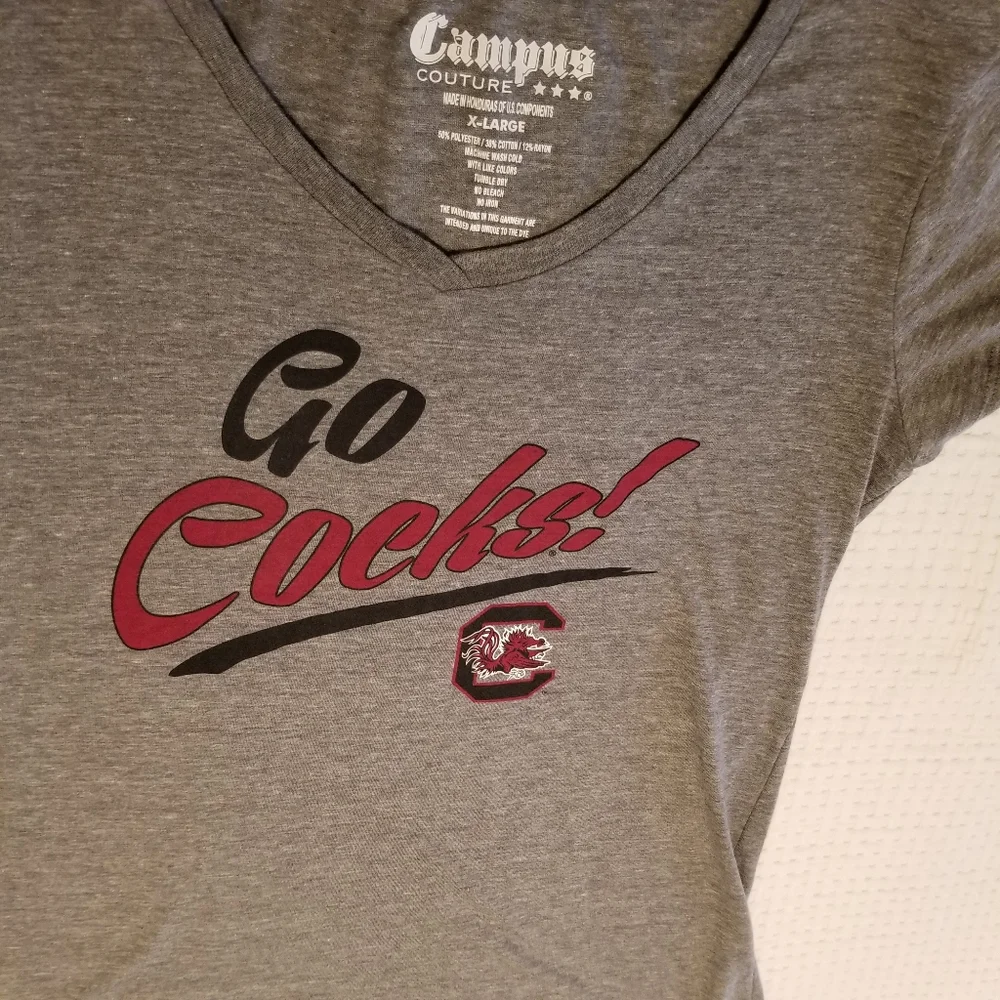 Campus Couture USC Gamecocks V-Neck T-Shirt - Picture 4 of 6